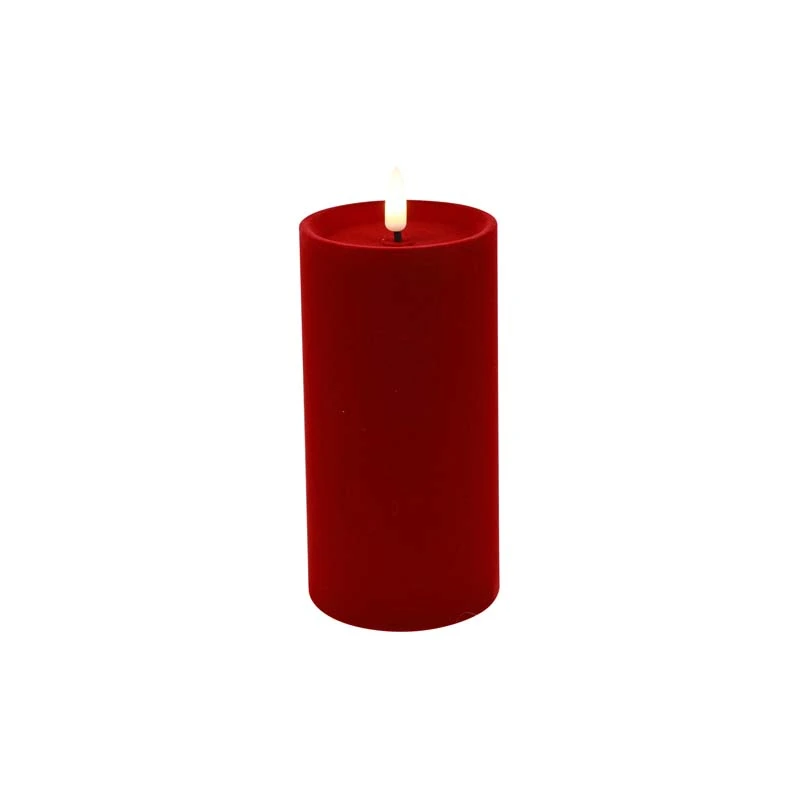LED Stompkaars Velvet Lyon XL Rood - Ø7,5x15 cm