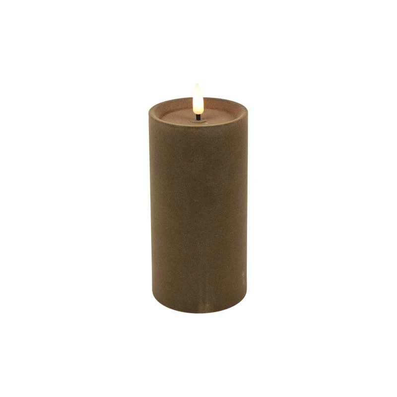 LED Stompkaars Velvet Lyon XL Taupe - Ø7,5x15 cm