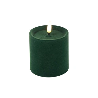 LED Stompkaars Velvet Lyon S Donker Groen - Ø7,5x7,5 cm