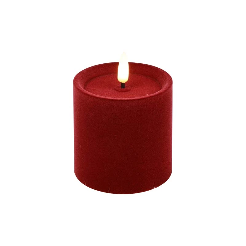 LED Stompkaars Velvet Lyon S Donker Rood - Ø7,5x7,5 cm