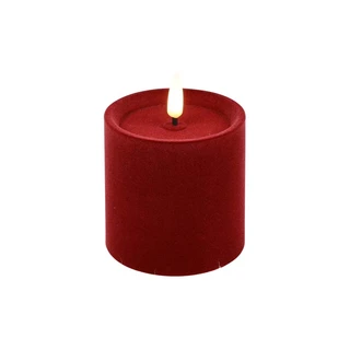 LED Stompkaars Velvet Lyon S Donker Rood - Ø7,5x7,5 cm