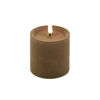 LED Stompkaars Velvet Lyon S Taupe - Ø7,5x7,5 cm