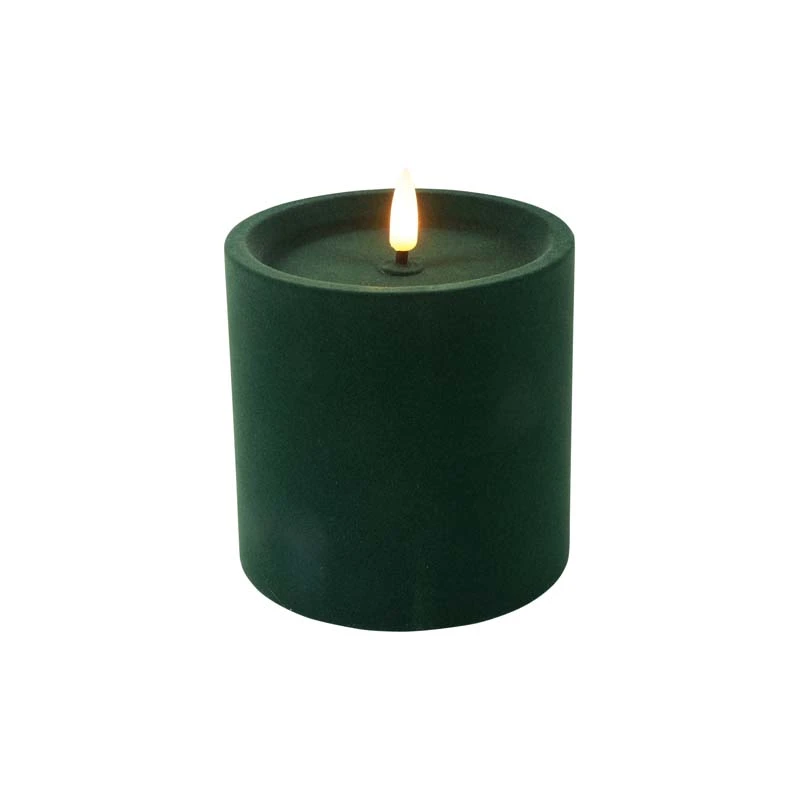 LED Stompkaars Velvet Lyon S Donker Groen - Ø10x10 cm