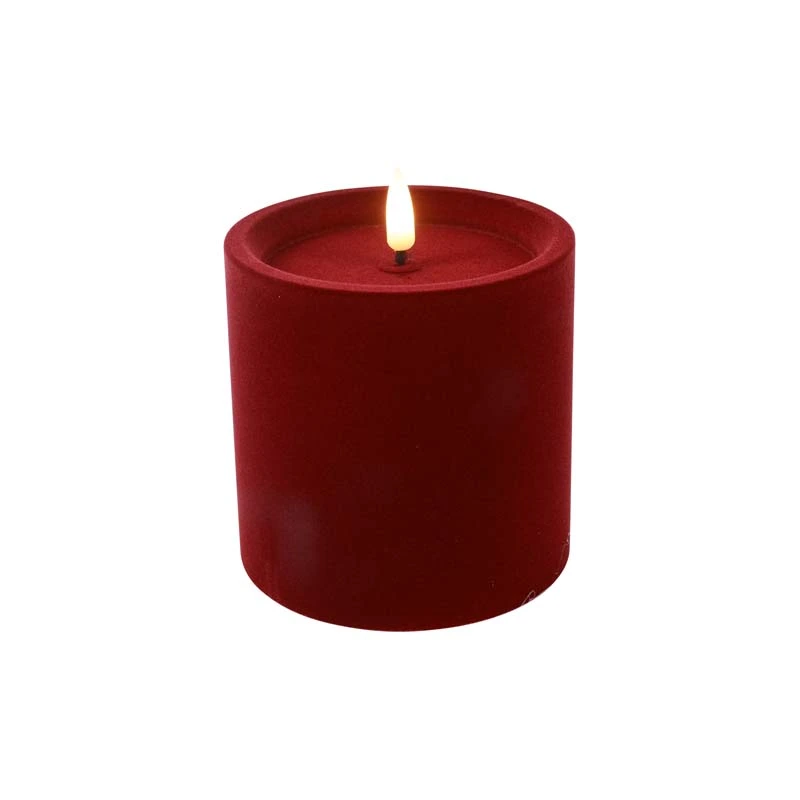 LED Stompkaars Velvet Lyon S Donker Rood - Ø10x10 cm
