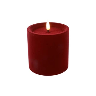 LED Stompkaars Velvet Lyon S Donker Rood - Ø10x10 cm