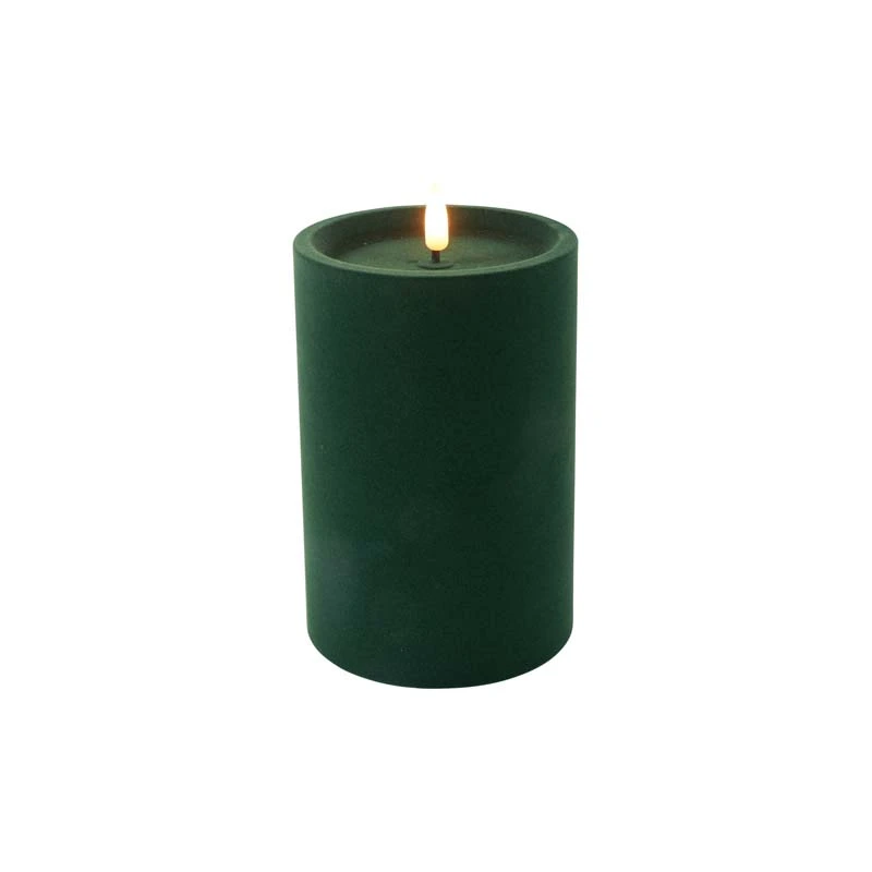 LED Stompkaars Velvet Lyon M Donker Groen - Ø10x15 cm
