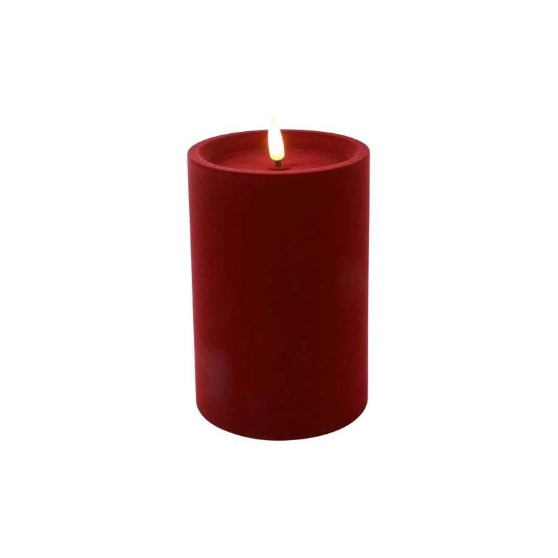 LED Stompkaars Velvet Lyon M Donker Rood - Ø10x15 cm