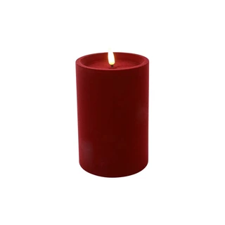 LED Stompkaars Velvet Lyon M Donker Rood - Ø10x15 cm