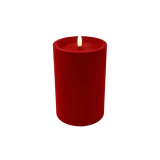 LED Stompkaars Velvet Lyon M Rood - Ø10x15 cm