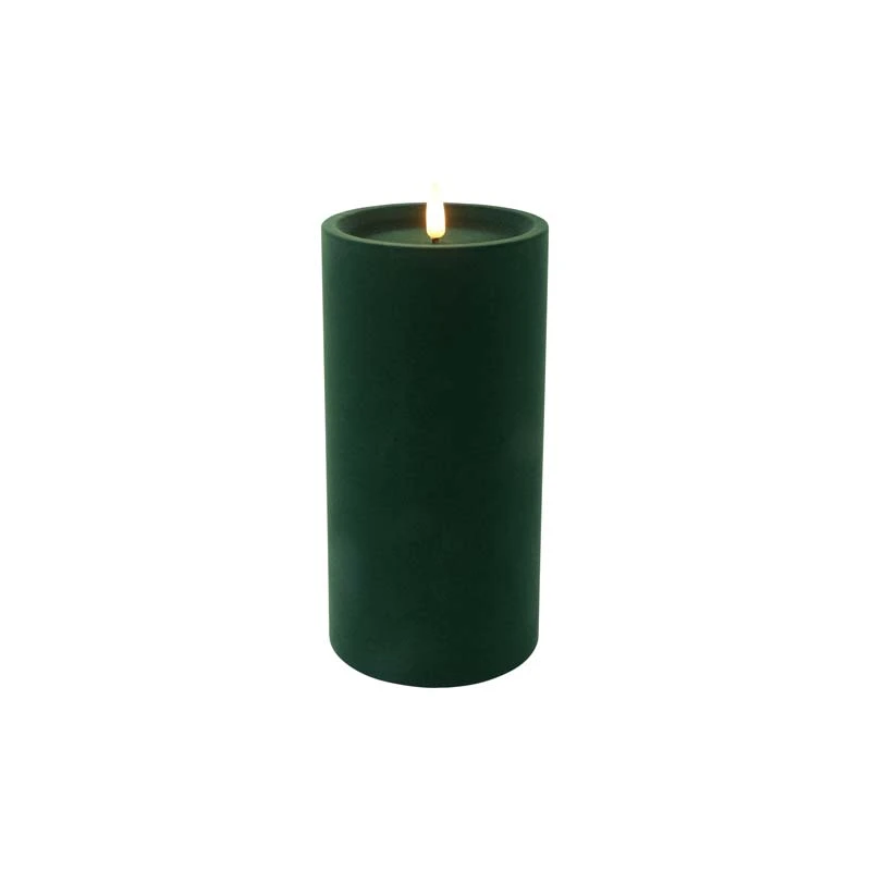 LED Stompkaars Velvet Lyon L Donker Groen - Ø10x20 cm