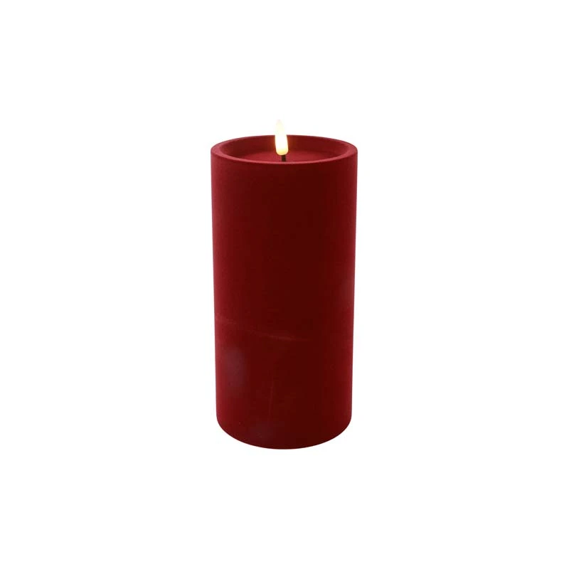 LED Stompkaars Velvet Lyon L Donker Rood - Ø10x20 cm