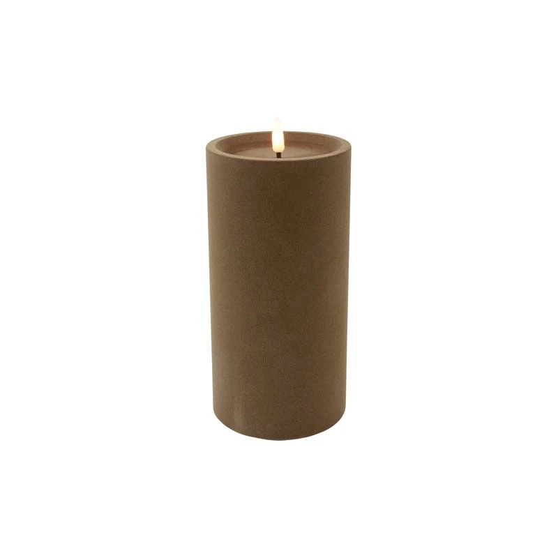 LED Stompkaars Velvet Lyon L Taupe - Ø10x20 cm