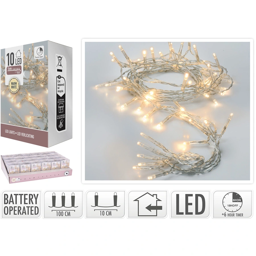 LED Kerstverlichting 10 LED Lampjes - 1 m