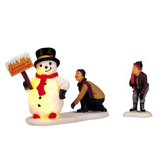 Lemax Frosty's friendly greeting - set of 2