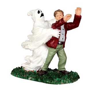 Lemax Ghost Grabs Victim