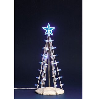 Lemax Lighted Silhouette Tree Blue M