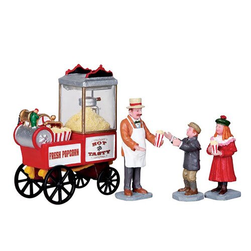 Lemax Popcorn seller