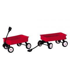 Lemax Red Wagons - set of 2