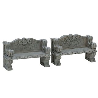 Lemax Stone Bench - set of 2
