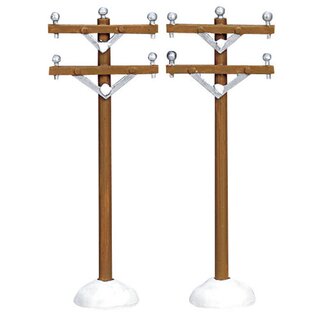 Lemax Telephone Poles - set of 2