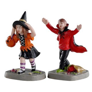 Lemax Terrified Trick Or Treaters