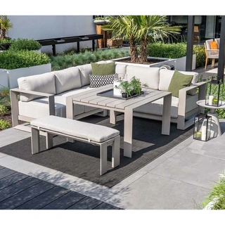 Garden Impressions Levanto Tuintafel Taupe - 115,5x115,5 cm - afbeelding 5