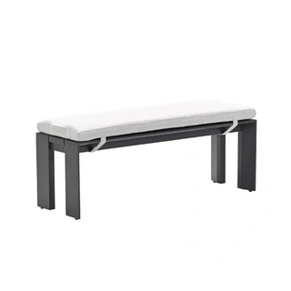 Garden Impressions Levanto Dining Tuinbank - Carbon Black - afbeelding 1