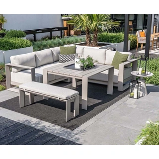 Garden Impressions Levanto Dining Tuinbank - Taupe - afbeelding 4