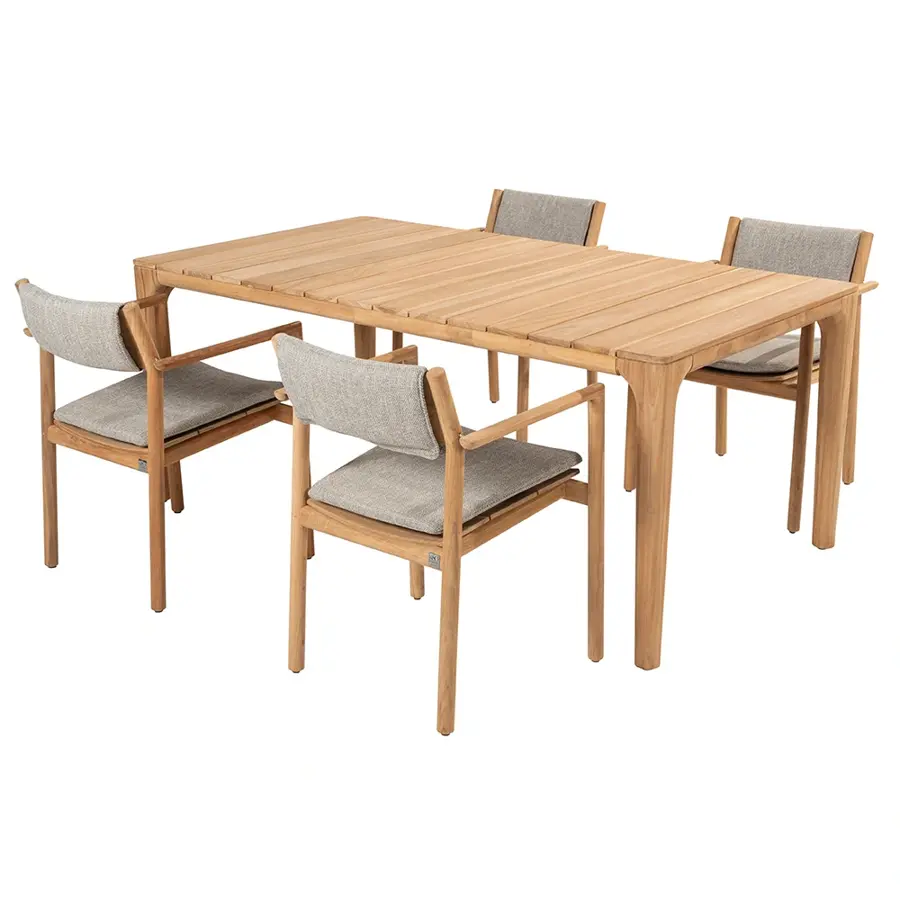 4 Seasons Outdoor Liam Eettafel Teak - 180x100 cm - afbeelding 3