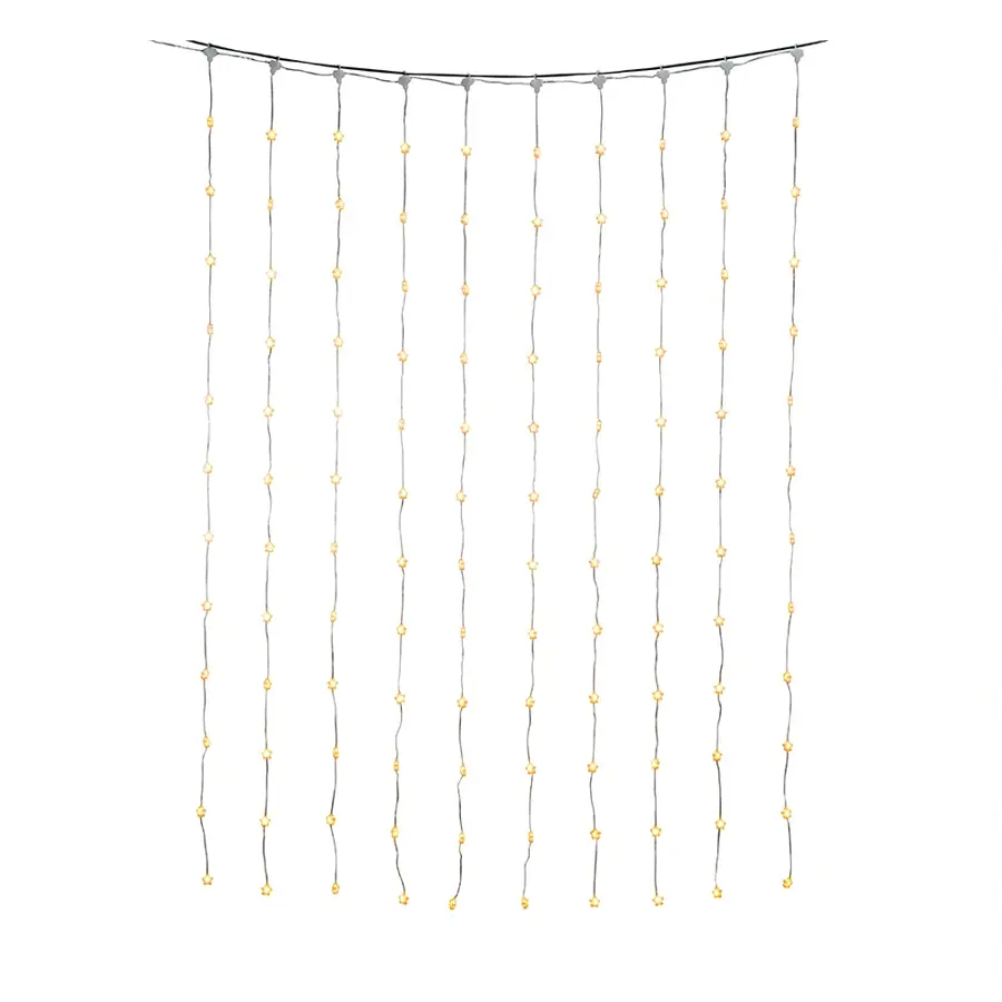 LED Lichtgordijn Sterren - 135x180 cm - afbeelding 1