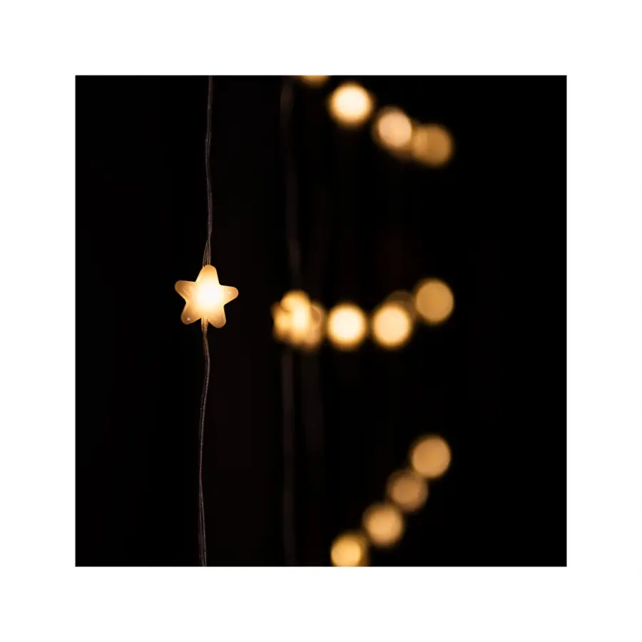 LED Lichtgordijn Sterren - 135x180 cm - afbeelding 3