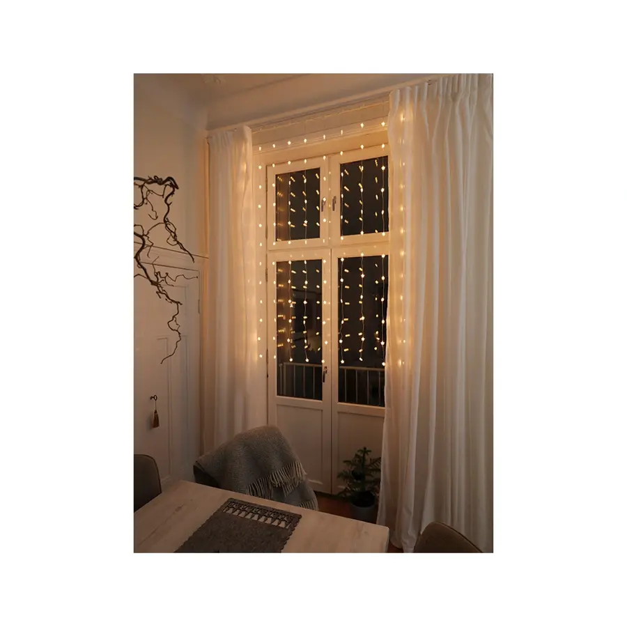 LED Lichtgordijn Sterren - 135x180 cm - afbeelding 4