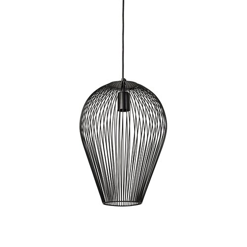 Light & Living Hanglamp Abby Ø31x40 - Zwart