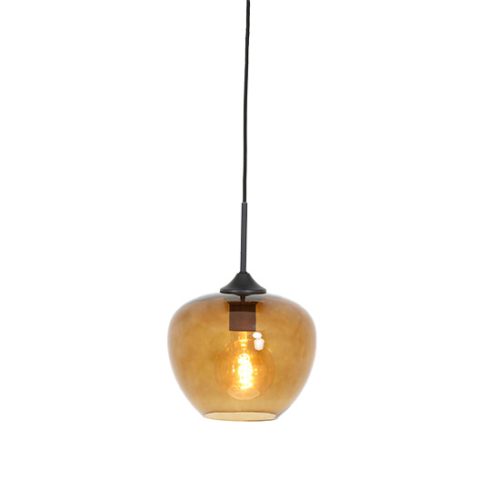 Light & Living Hanglamp Mayson Bruin - Ø23x18 cm - afbeelding 1