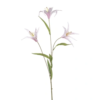 Kunstbloem Lily Wild x3 Licht Roze - 100 cm