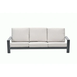 Garden Impressions Lincoln 3-zits Loungebank - Carbon Black - afbeelding 2
