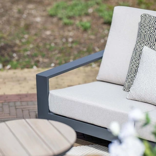 Garden Impressions Lincoln 3-zits Loungebank - Carbon Black - afbeelding 6