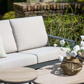 Garden Impressions Lincoln 3-zits Loungebank - Carbon Black - afbeelding 7