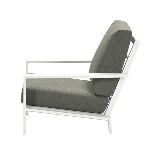 Garden Impressions Lincoln Lounge Fauteuil - Wit Mosgroen - afbeelding 2
