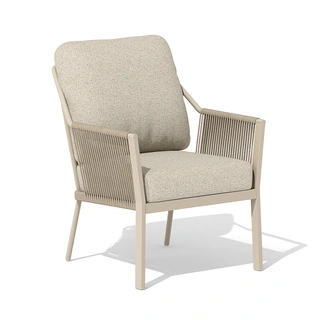 Tierra Outdoor Liv Low Diningstoel - Champagne - afbeelding 1