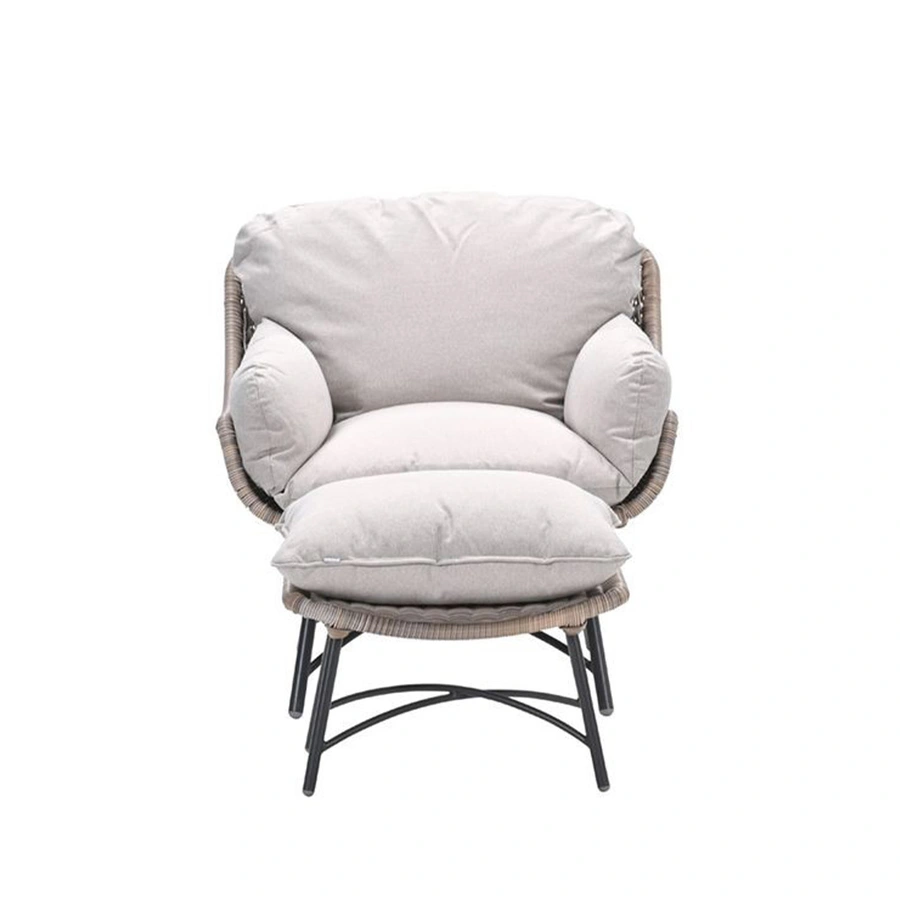 Garden Impressions Logan Fauteuil + Voetenbank - Vintage Willow - afbeelding 4