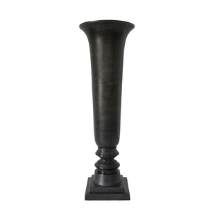 Long Vase aluminium Grey S - 23x70 cm