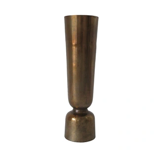 Long vase big aluminium Ant.brass L - 15x56 cm
