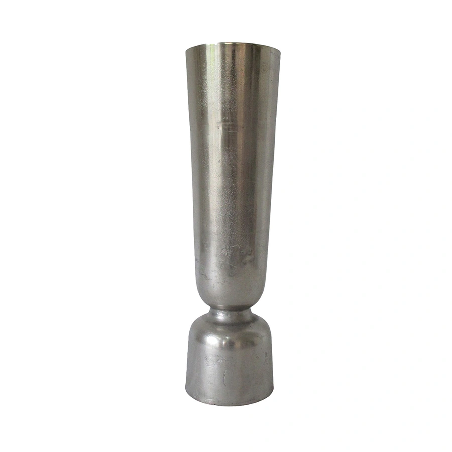 Long vase big aluminium Raw L - 15x56 cm