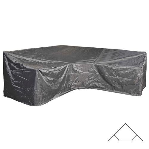 AeroCover Loungeset beschermhoes L-vorm 255x255x90x65/90 - Antraciet - afbeelding 1