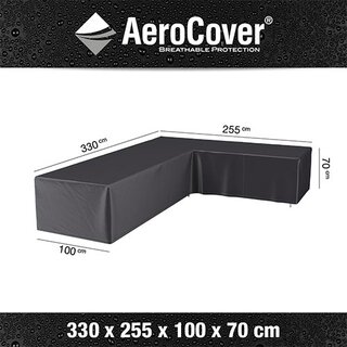 AeroCover Loungeset Beschermhoes L-vorm 255x330x100x70 - afbeelding 2