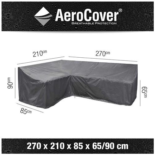 AeroCover Loungeset beschermhoes L-vorm Links 270x210x85x65/90 - Antraciet - afbeelding 2