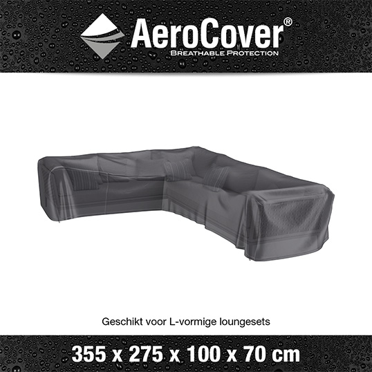 AeroCover Loungesethoes hoekset links 355x275x100x70 cm - afbeelding 2