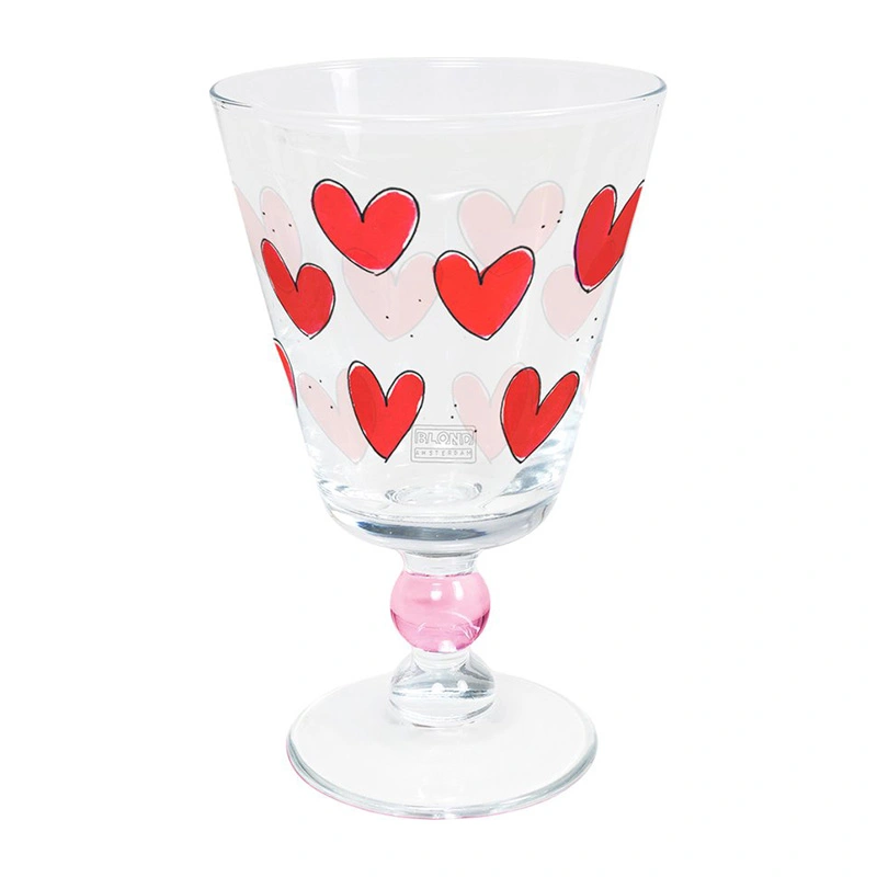 Blond Amsterdam Love Wijnglas Hartjes