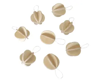 Lovi Mini Baubles Hout - 1,7 cm - 8 st.